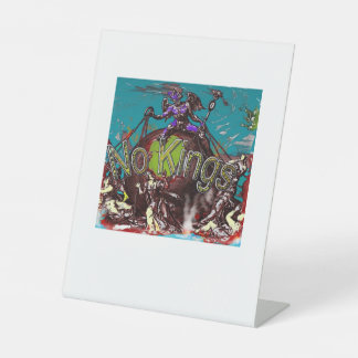 No Kings Classic Modern Minimal Style Pedestal Sign