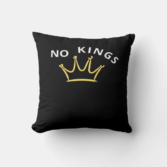 No Kings Classic Retro Cool Cushion (Front)
