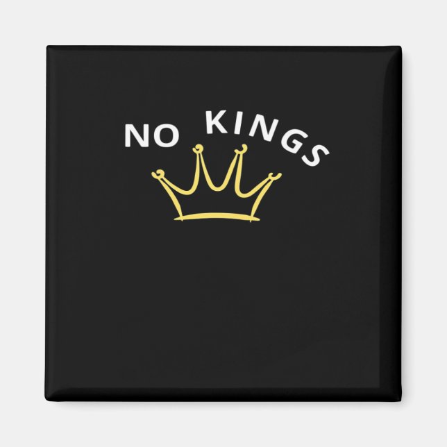 No Kings Classic Retro Cool Magnet (Front)