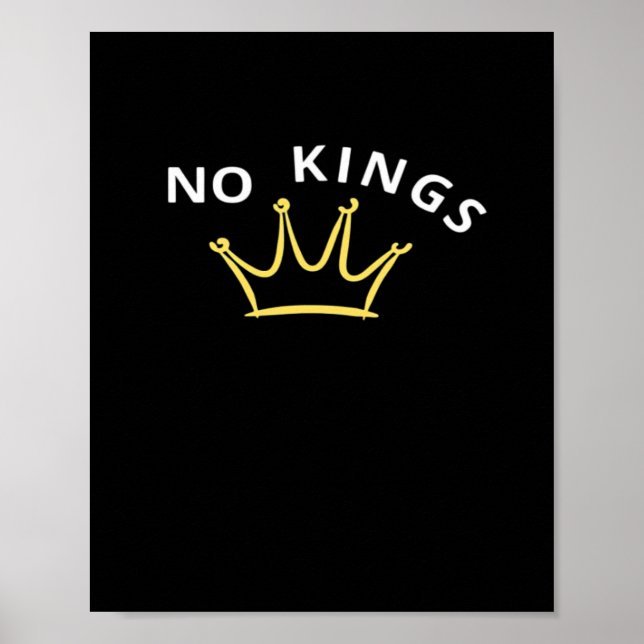 No Kings Classic Retro Cool Style Poster (Front)