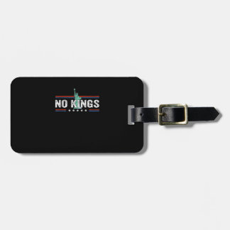 No Kings Day Retro Graphic Luggage Tag
