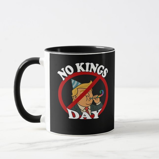 No Kings Day Vintage Classic Graphic Mug (Left)
