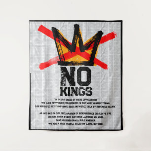 NO KINGS Declaration of Independence AGAIN  Tapestry