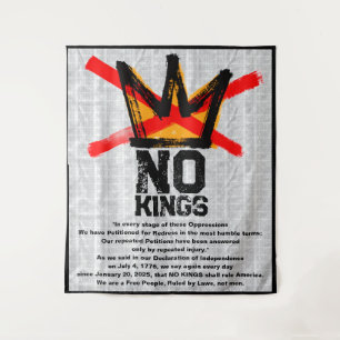 NO KINGS Declaration of Independence AGAIN  Tapestry