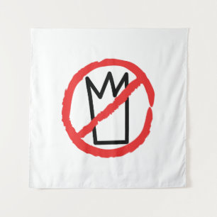 No kings demonstration logo design tapestry