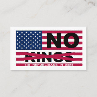 NO KINGS  ENCLOSURE CARD
