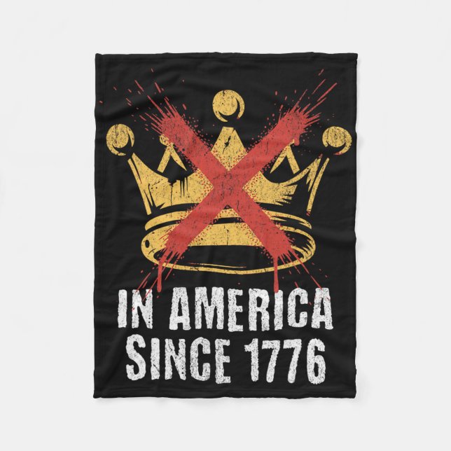 No Kings  Fleece Blanket (Front)