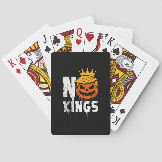 No Kings Halloween Playing Cards (Back)
