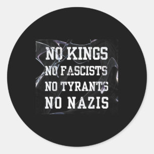 No Kings In America5  Classic Round Sticker