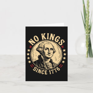 No Kings In America 1776 Save Democracy United Sta Card