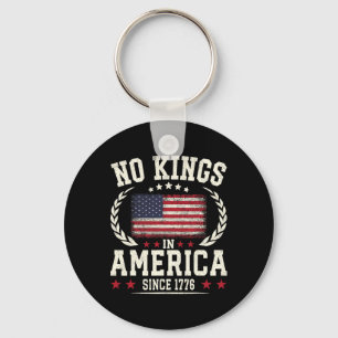 No Kings In America 1776 Save Democracy United Sta Key Ring