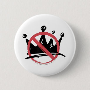 No Kings In America 2025 4th of July  6 Cm Round Badge