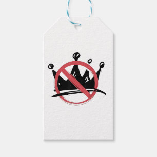 No Kings In America 2025 4th of July Gift Tags