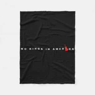 No Kings In America 8647 Resist Fleece Blanket