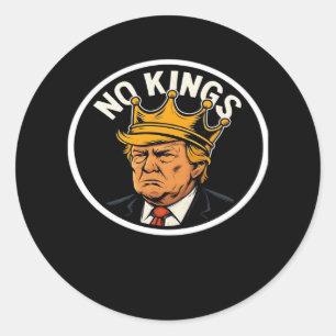 No Kings In America Anti Donald No Kings Day Class Classic Round Sticker