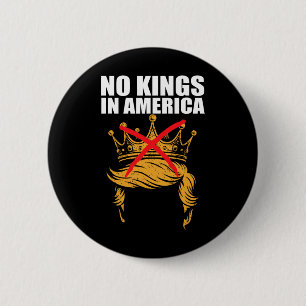 No Kings In America Anti Ice Patriotic Activist Pr 6 Cm Round Badge