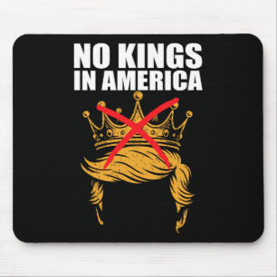 No Kings In America Anti Ice Patriotic Activist Pr Mouse Pad
