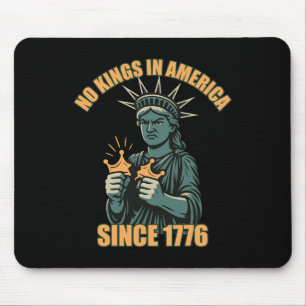 No Kings In America Anti Ice Trump Statue Of Liber Mouse Pad