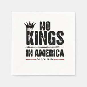 No Kings in America Anti Trump American Patriotic Napkin