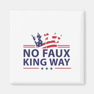 No Kings In America Anti Trump Anti Fascism Magnet
