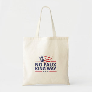 No Kings In America Anti Trump Anti Fascism Tote Bag