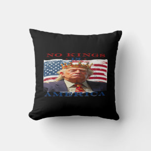 No Kings In America Anti-Trump Creative Design Cushion