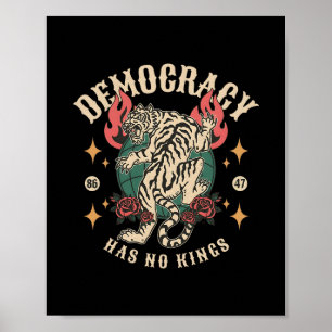 No Kings In America Anti Trump Feminist Lgbt Women Poster