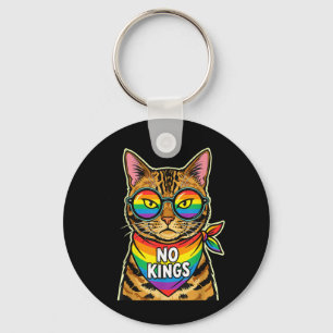 No Kings in America Bengal Cat Key Ring