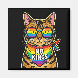 No Kings in America Bengal Cat Magnet