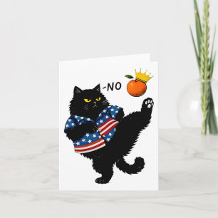 No Kings In America Black Cat We The People  Card