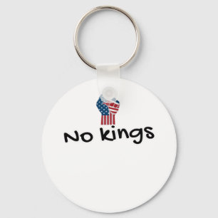 No Kings In America Classic Minimal Clean Key Ring