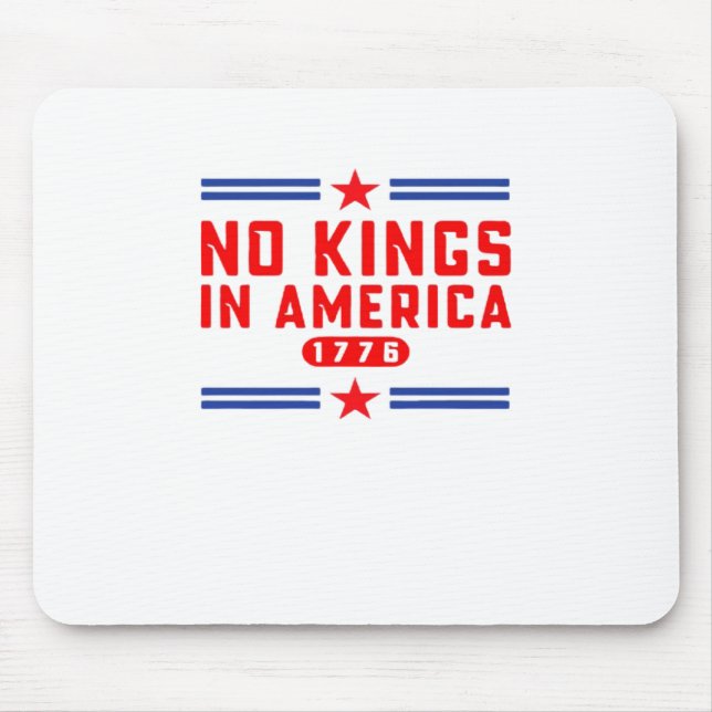No Kings In America Classic Minimal Clean Mouse Pad (Front)