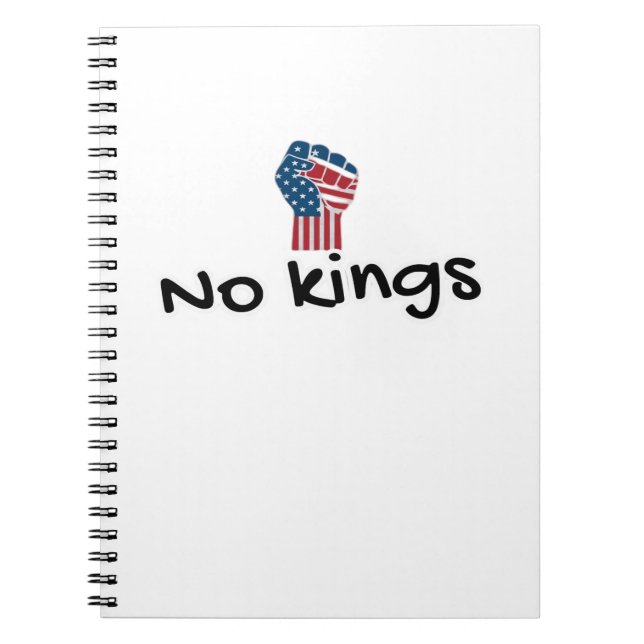 No Kings In America Classic Minimal Clean Notebook (Front)