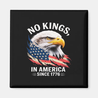 No Kings In America Classic Retro Graphic Design Magnet