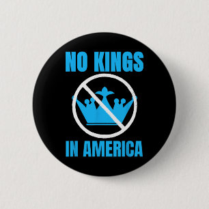 No Kings In America Democracy Court Ruling Saying 6 Cm Round Badge