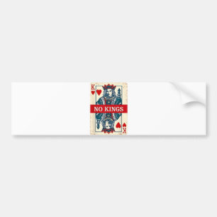 No Kings in America Democracy Protest Bumper Sticker