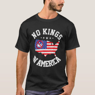 No Kings In America Democracy USA Independence T-Shirt