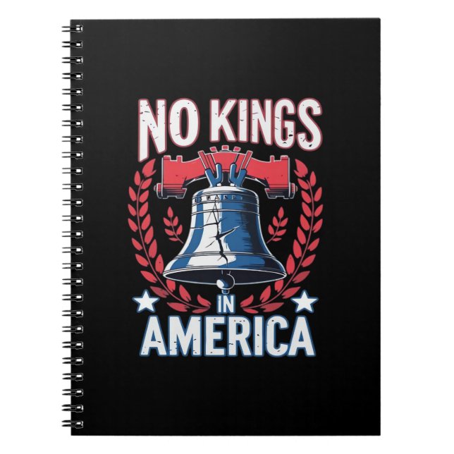 No Kings In America Design Classic Artistic Graphi Notebook (Front)