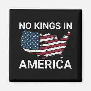 No Kings In America Dump Trump No Authoritarians I Magnet