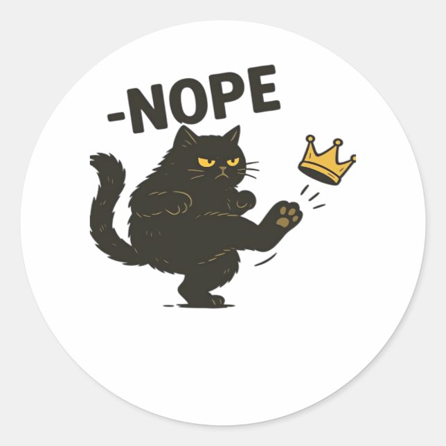 No Kings In America Essential Cool Unique Classic Round Sticker (Front)