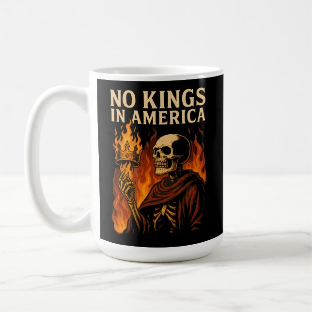 No Kings in America Fire  Coffee Mug (Left)