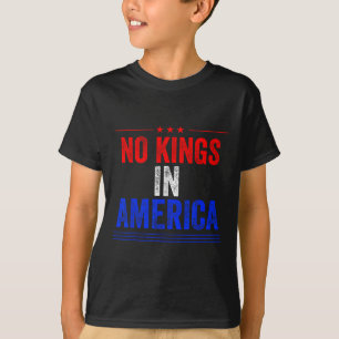 No Kings In America Flag Protest Save Democracy 12 T-Shirt
