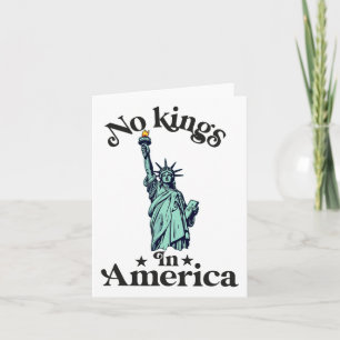 No Kings In America Flag Protest Save Democracy 2 Card