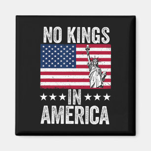 No Kings In America Flag Protest Save Democracy 9  Magnet