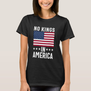 No Kings in America flag Protest Save Democracy T-Shirt