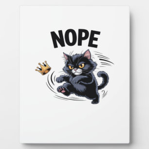 No Kings In America Funny Kicking Crown Classic Vi Plaque