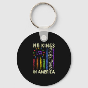 No Kings In America Funny Lgbt Key Ring