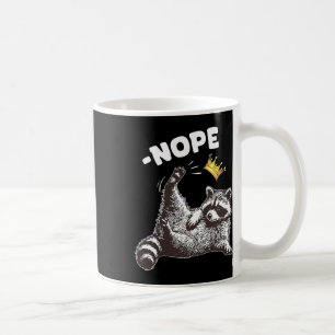 No Kings In America Funny Racoon Funny Political  Coffee Mug