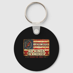 No Kings in America March 28 2026 No Kings Day Key Ring