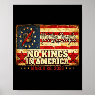 No kings in america march 28 2026 no kings day  poster